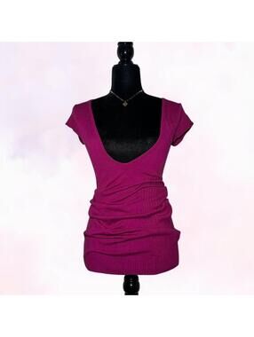 Bright Pink Seduction Mini Dress Magenta Whimsy Coquette Size S